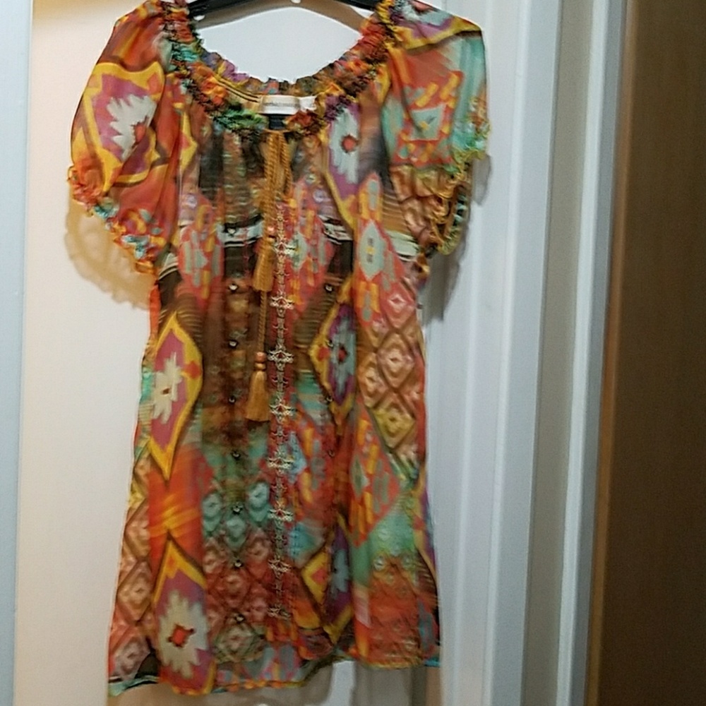 Southwest color/ motif tunic